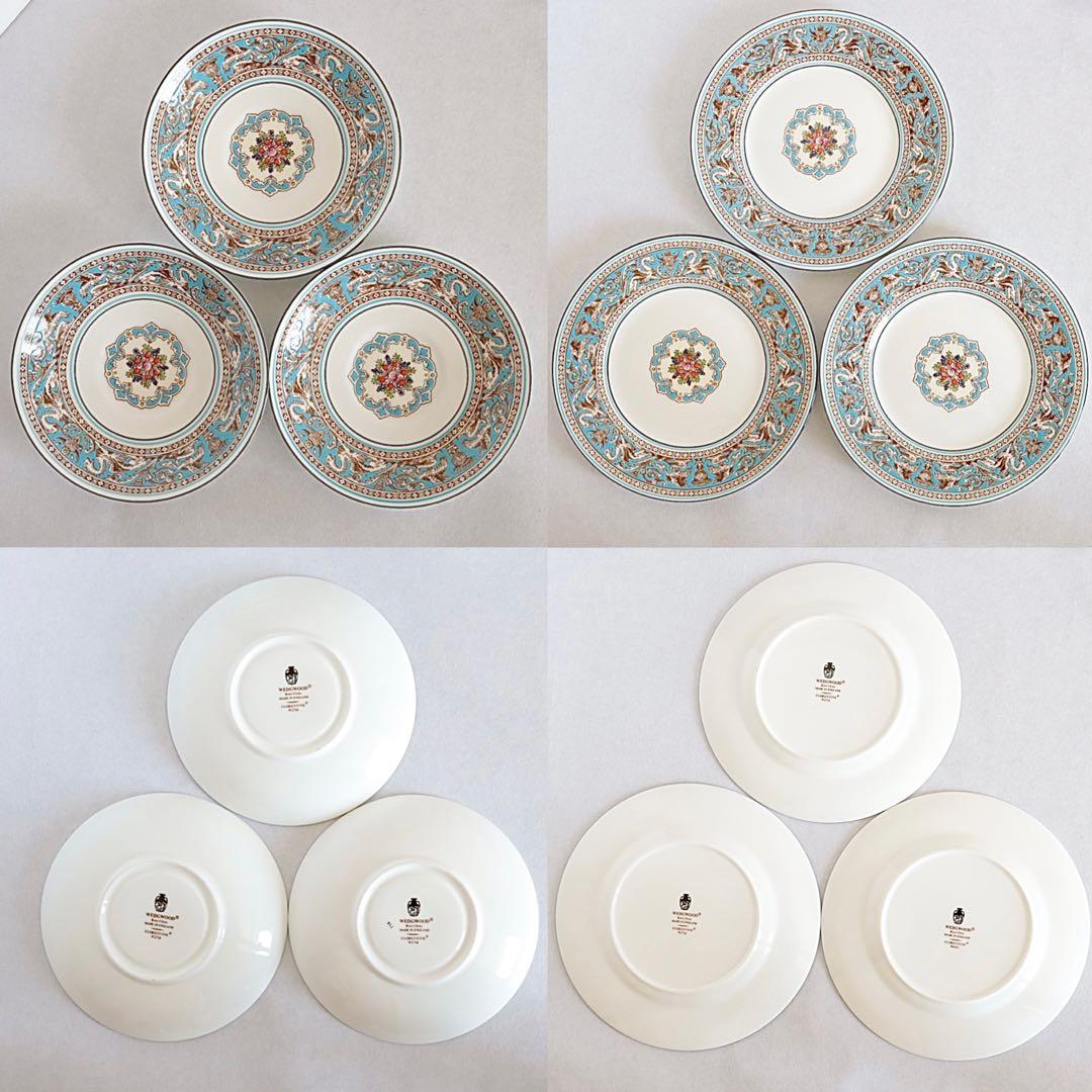 【美品】ウェッジウッド フロレンティーン ターコイズ トリオ ティーポットセット