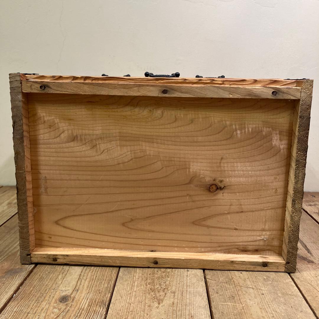 B-1 昭和レトロ 焼き杉 木製小箪笥 小物入れ 卓上収納ミニチェスト 3