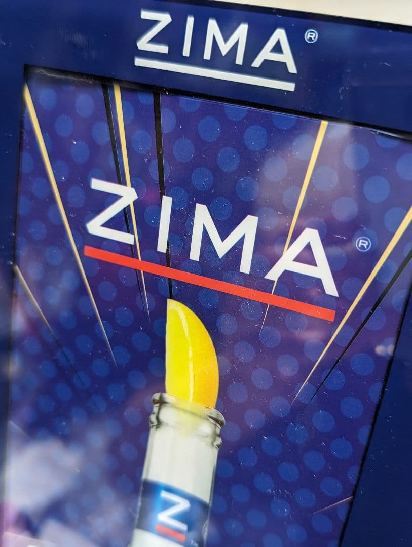 【希少版】ZIMA　ジーマ 　LED　　　クリアボトルサイン　光るディスプレイ♥