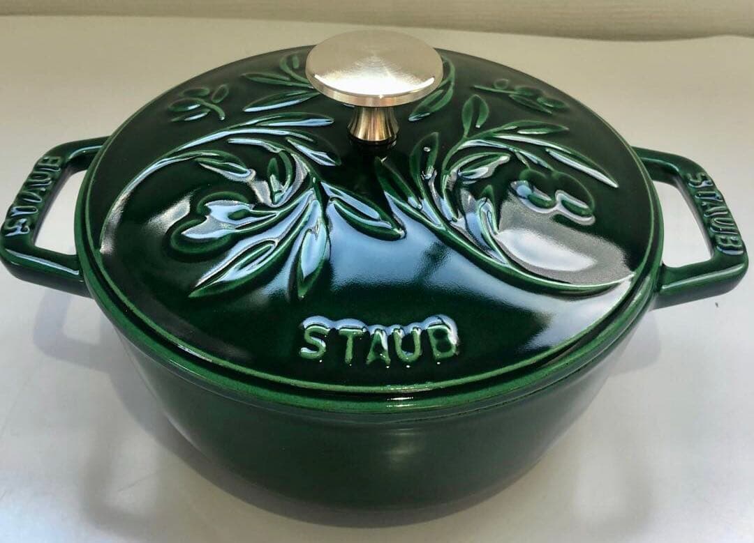 【新品】ストウブ Wa-NABE S オリーブ バジルグリーン 生涯保証付