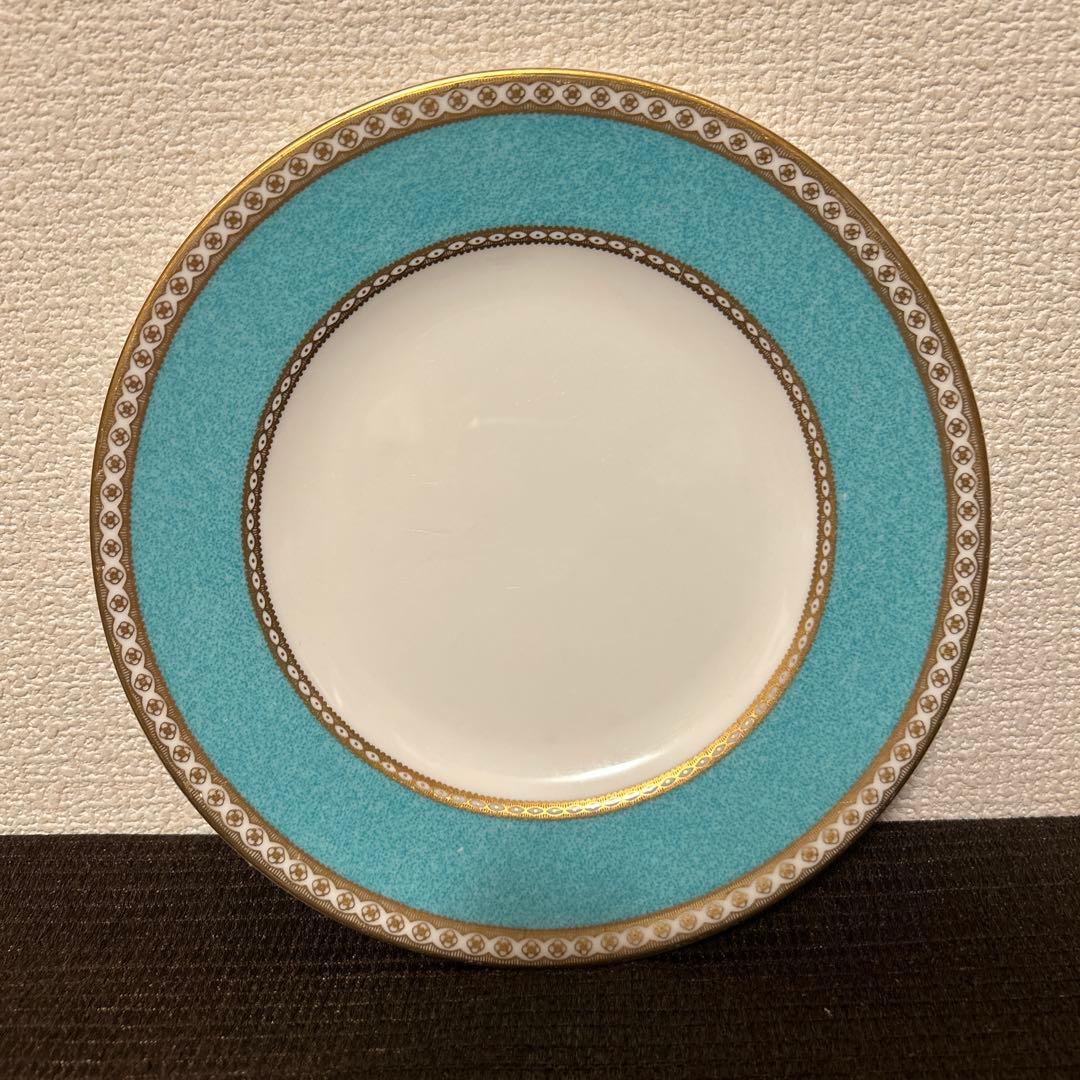 ウェッジウッド　ユーランダー　ターコイズ　デザートプレート　20.5cm