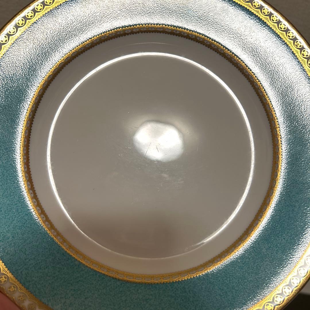 ウェッジウッド　ユーランダー　ターコイズ　デザートプレート　20.5cm