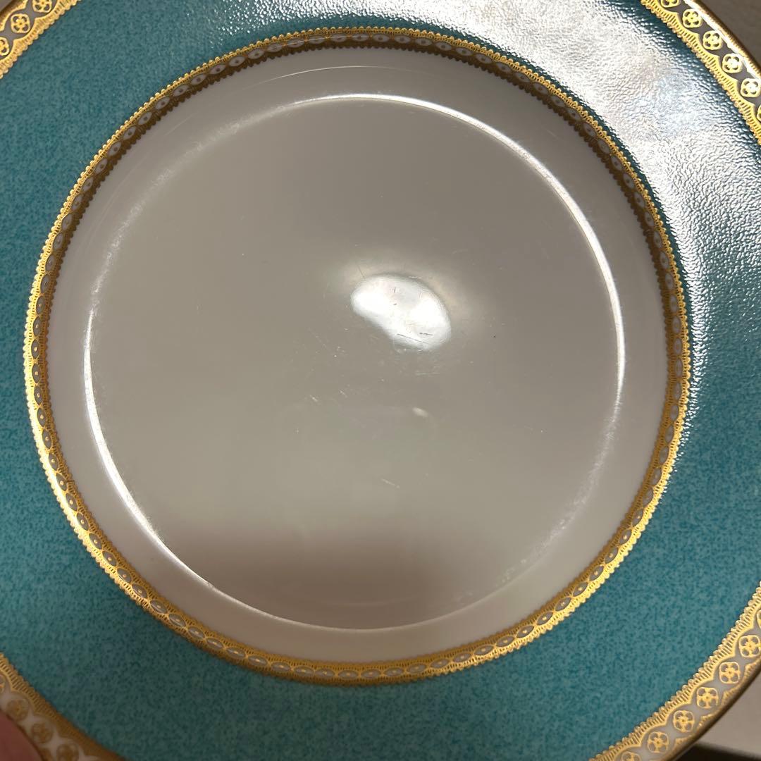 ウェッジウッド　ユーランダー　ターコイズ　デザートプレート　20.5cm