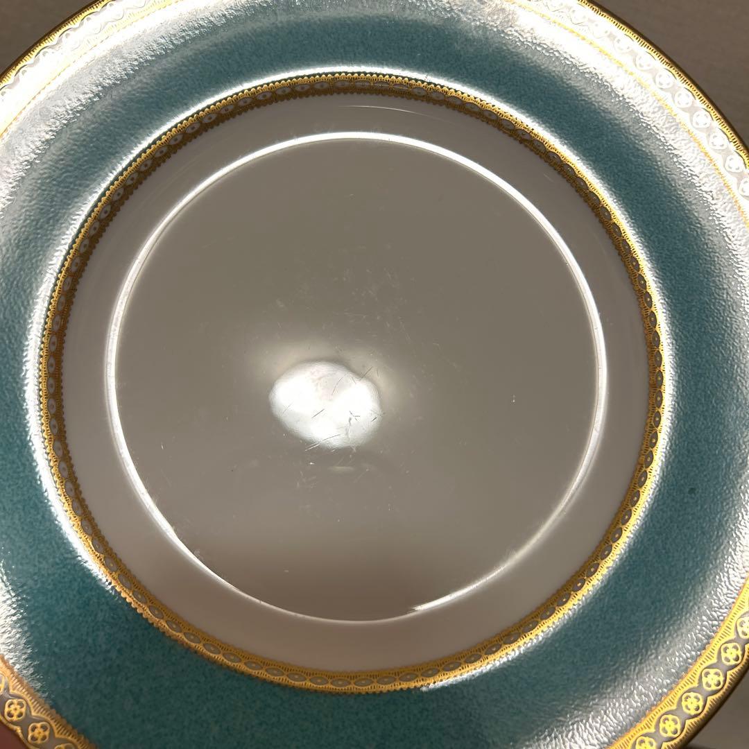 ウェッジウッド　ユーランダー　ターコイズ　デザートプレート　20.5cm