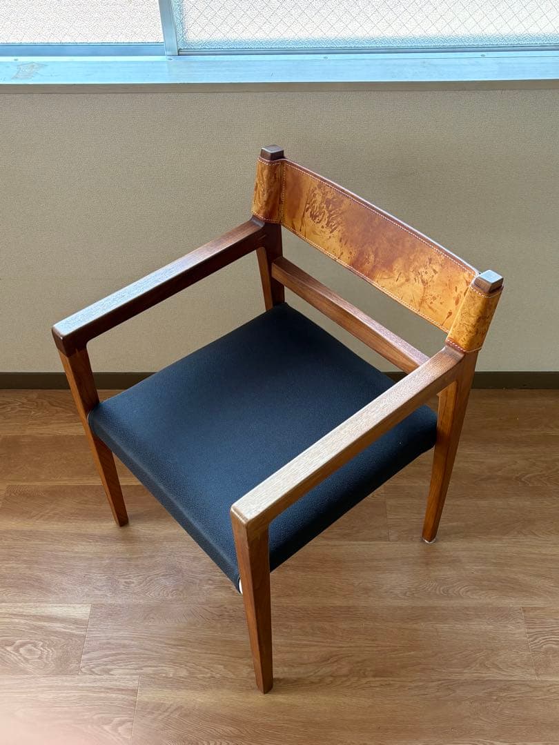 【リネン】Ritzwell イビサフォルテ　本革チェア 2脚セット