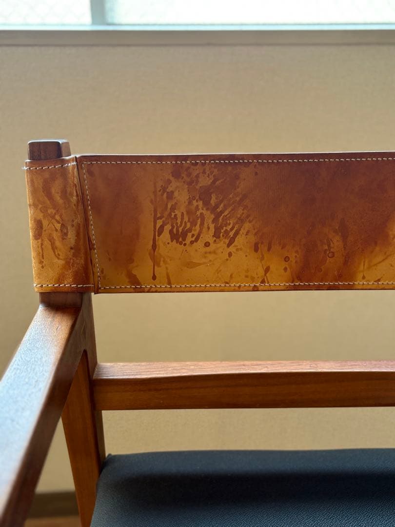 【リネン】Ritzwell イビサフォルテ　本革チェア 2脚セット