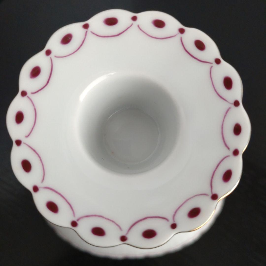 ロイヤル・コペンハーゲン バーガンディ プリンセス キャンドルスタンド