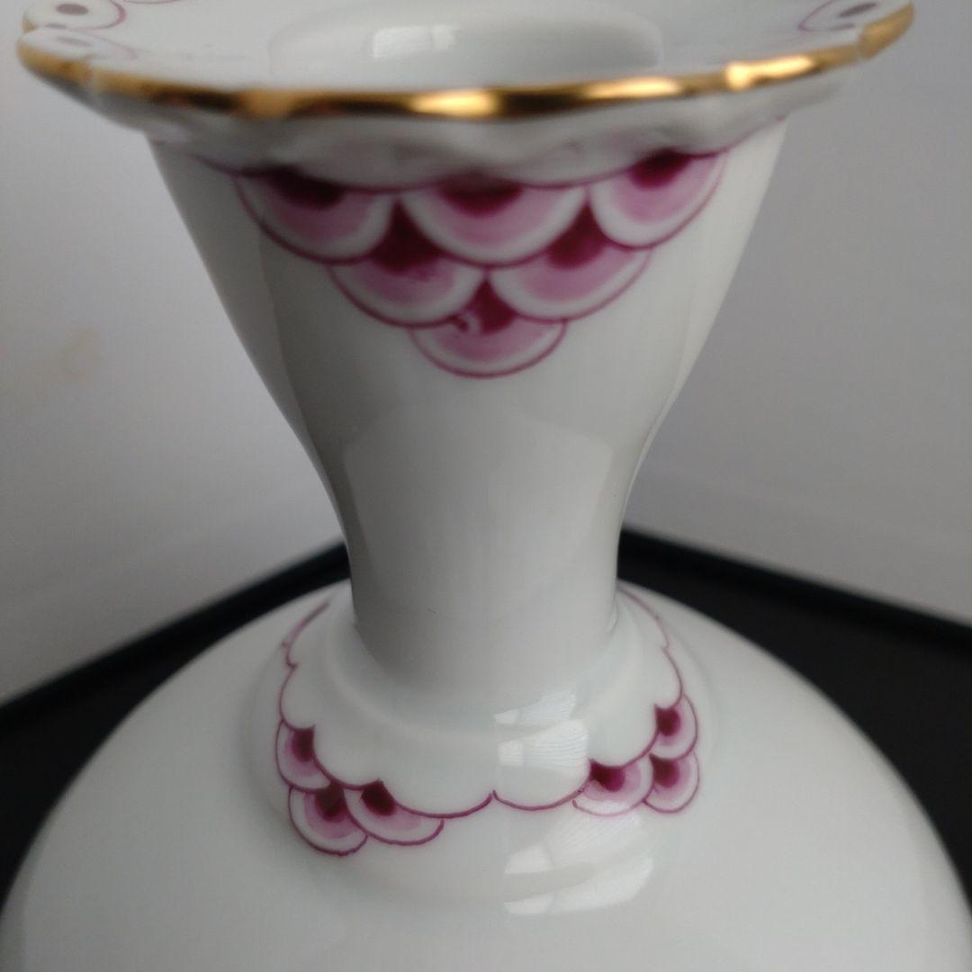 ロイヤル・コペンハーゲン バーガンディ プリンセス キャンドルスタンド