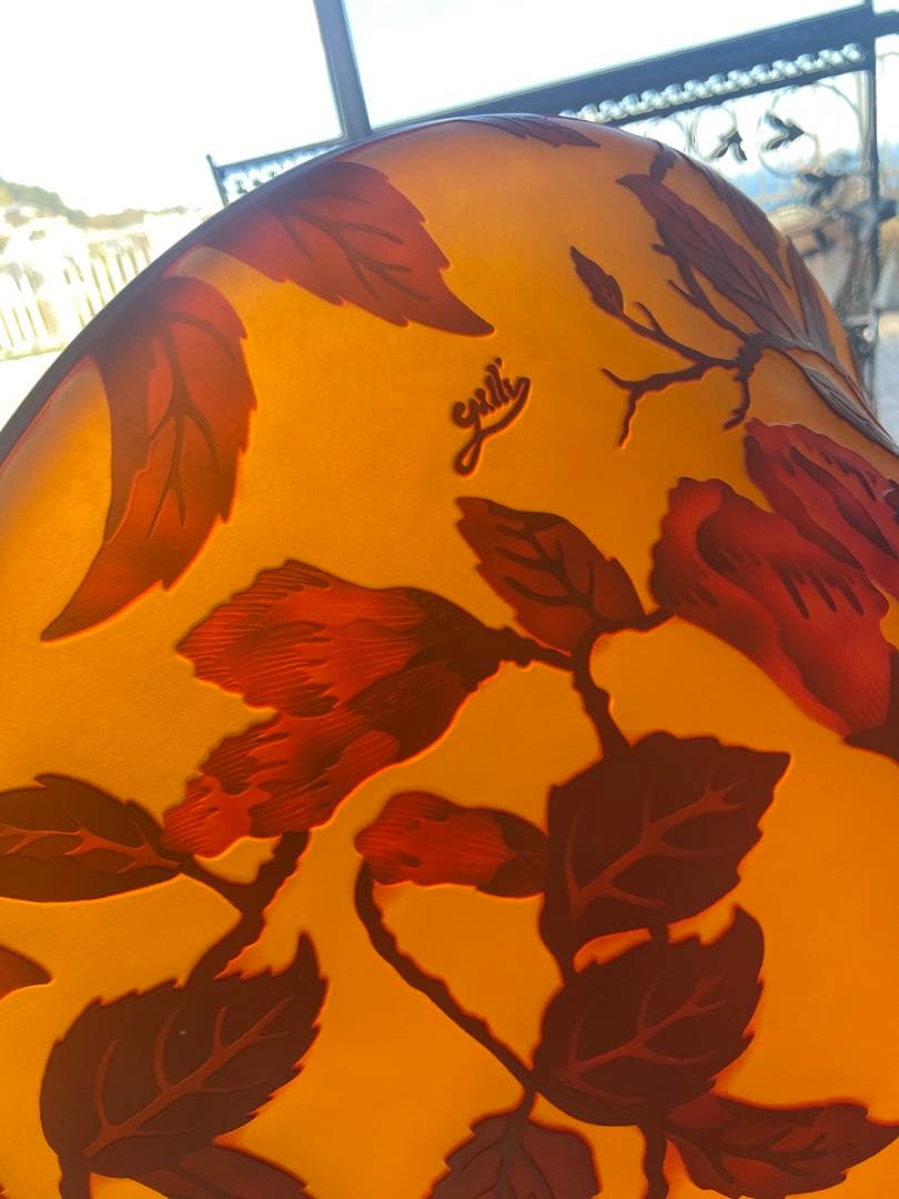 ガラス　ランプシェード　照明器具v