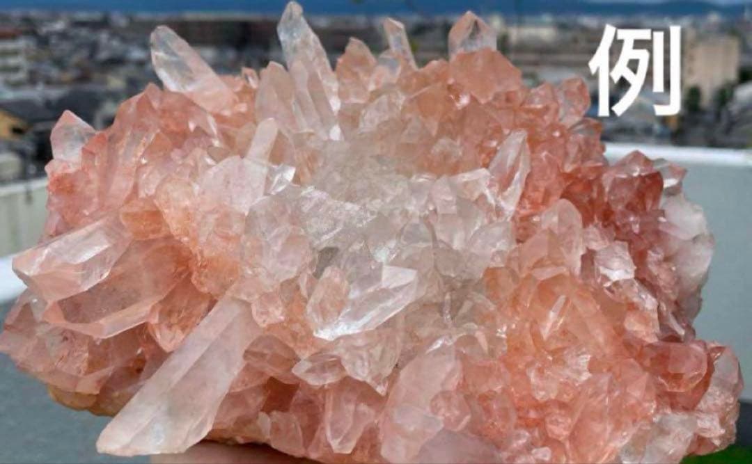 専用ピンクマニカラン水晶クラスター