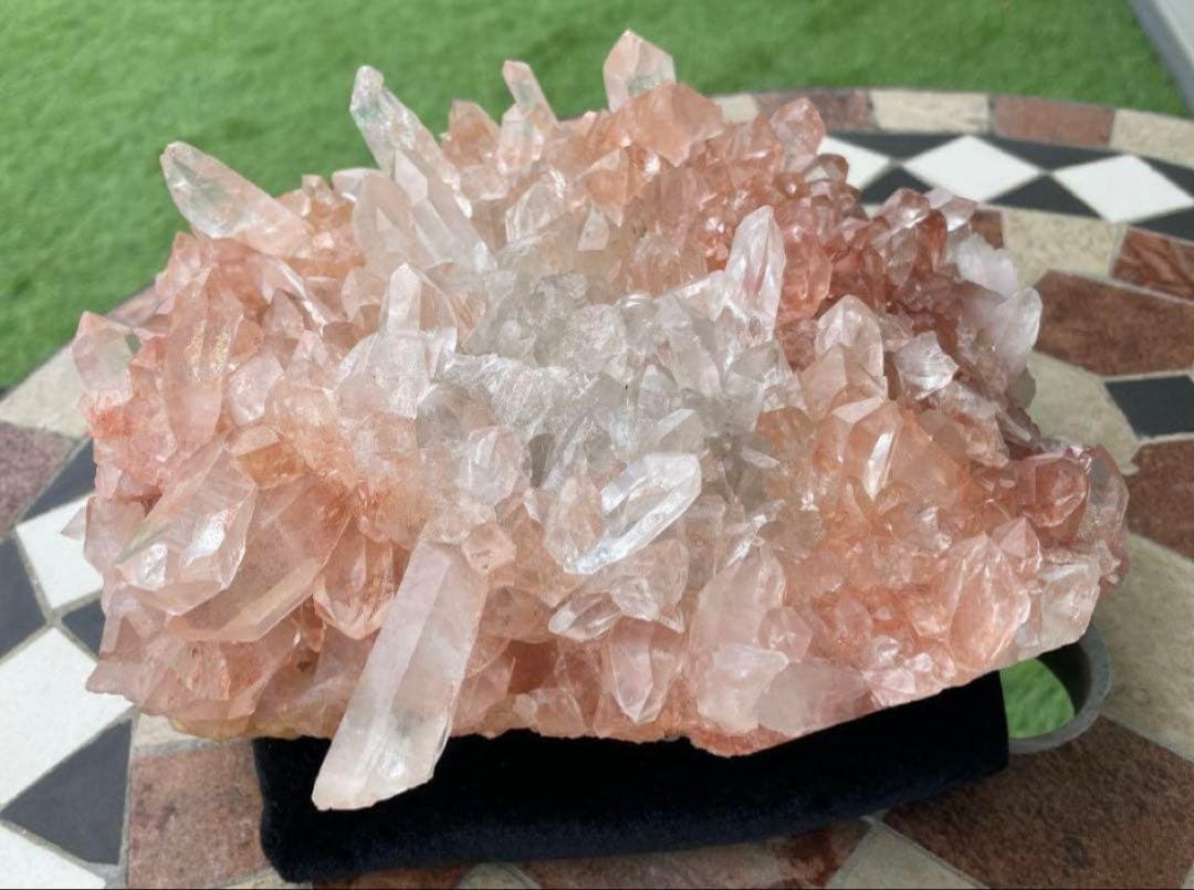 専用ピンクマニカラン水晶クラスター