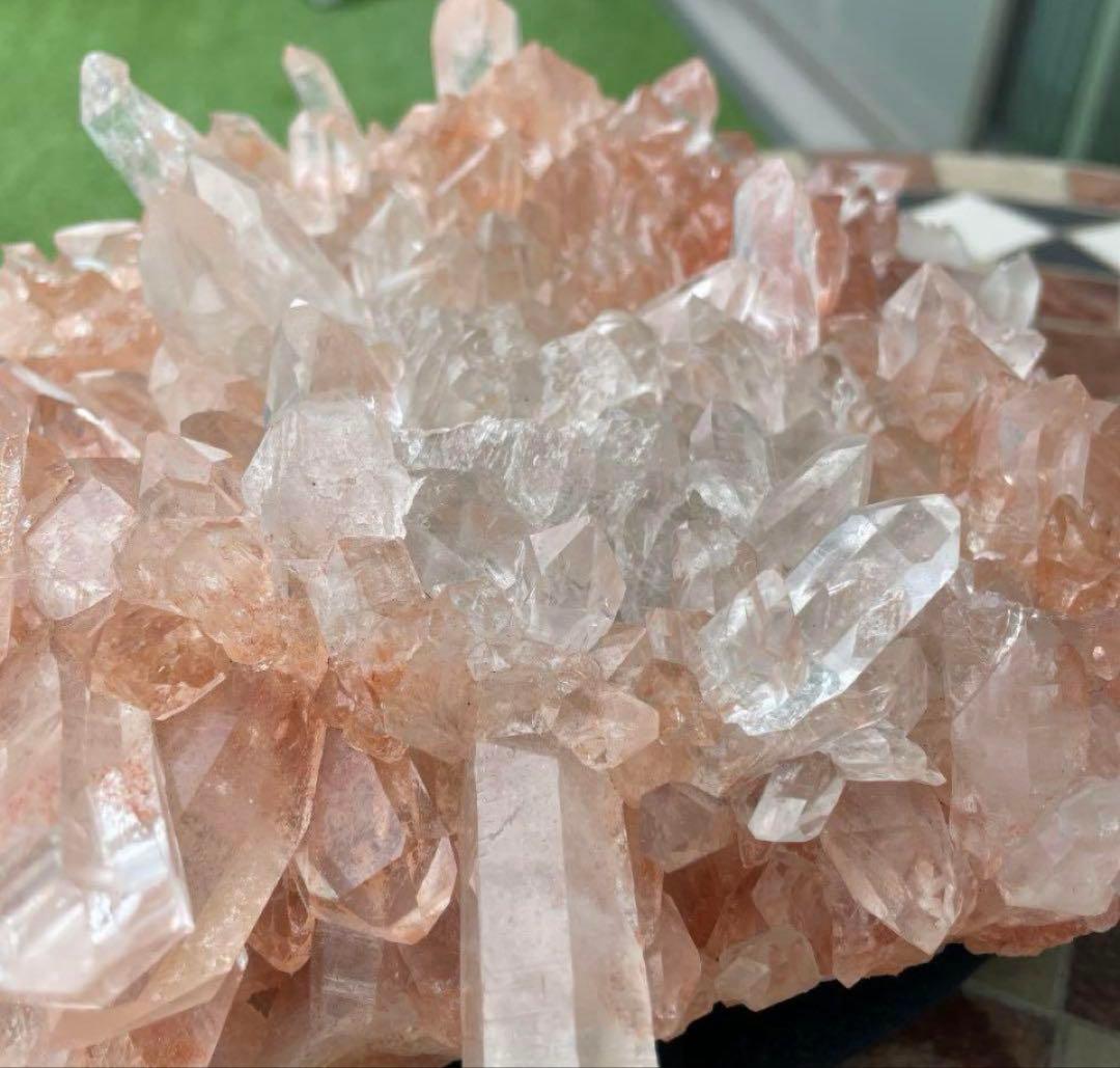 専用ピンクマニカラン水晶クラスター