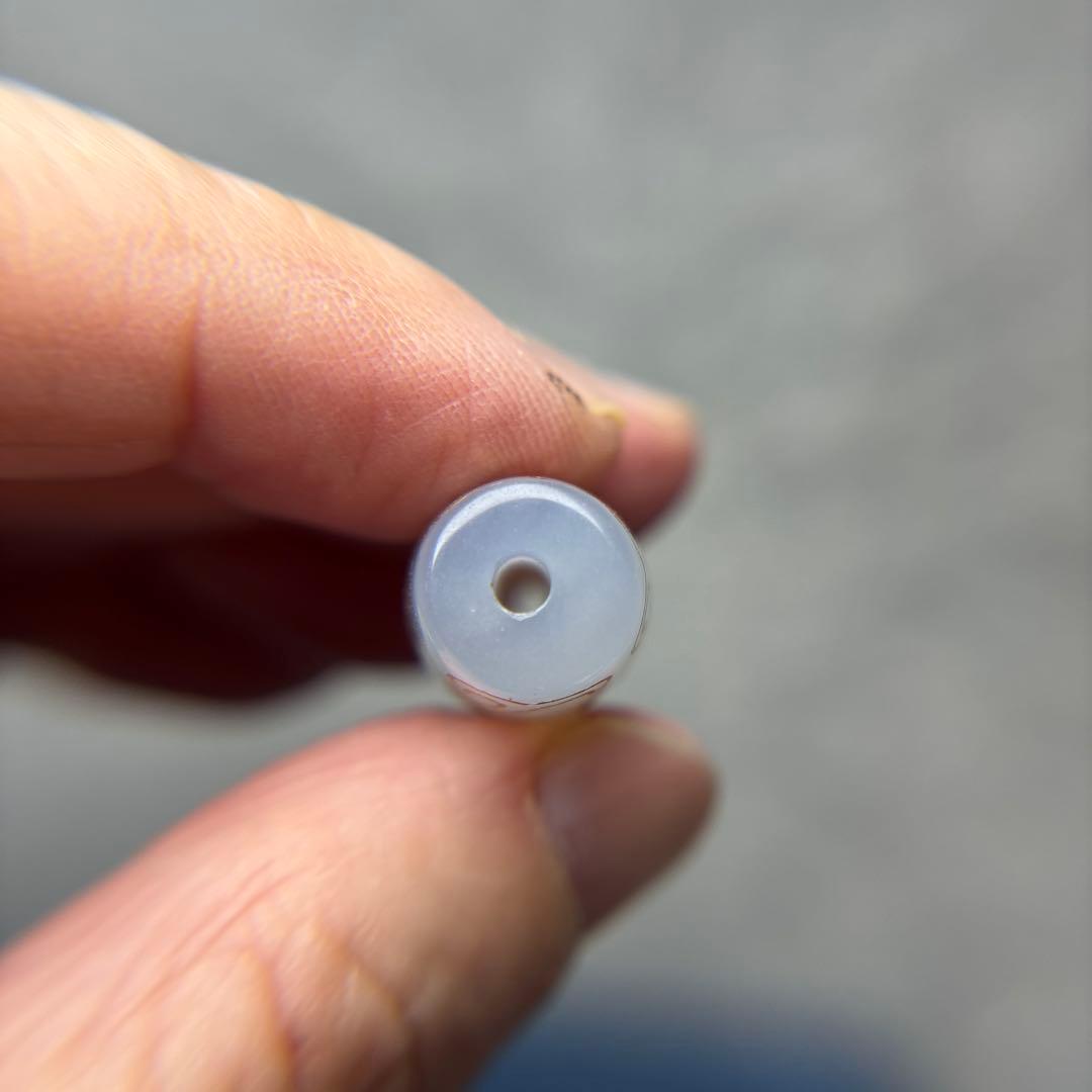 あずきちゃん玉髄　金線如意蓮花天珠　朱砂入り　11-88