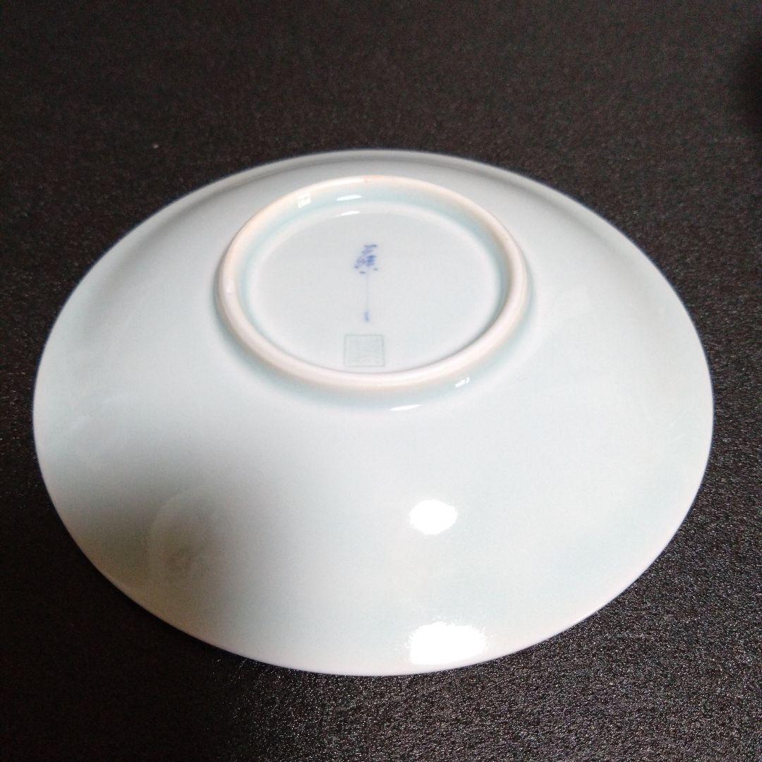 有田焼 藤巻窯 青白磁 銘々皿5枚　お祝い