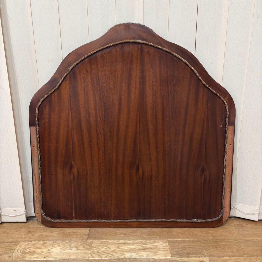 ビッグミラー ウォールミラー マホガニー材 壁掛 輸入 エレガント 高級 木製