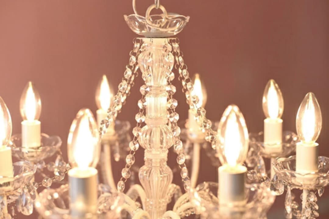 LEDライト付 プリンセス シャンデリア 8灯 ライト・照明器具 天井