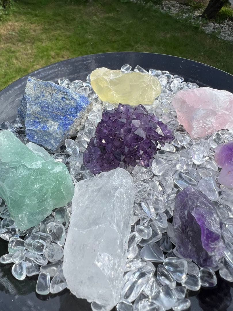 A134 天然石 詰め合わせ ミックス 原石セット パワーストーン 自然石