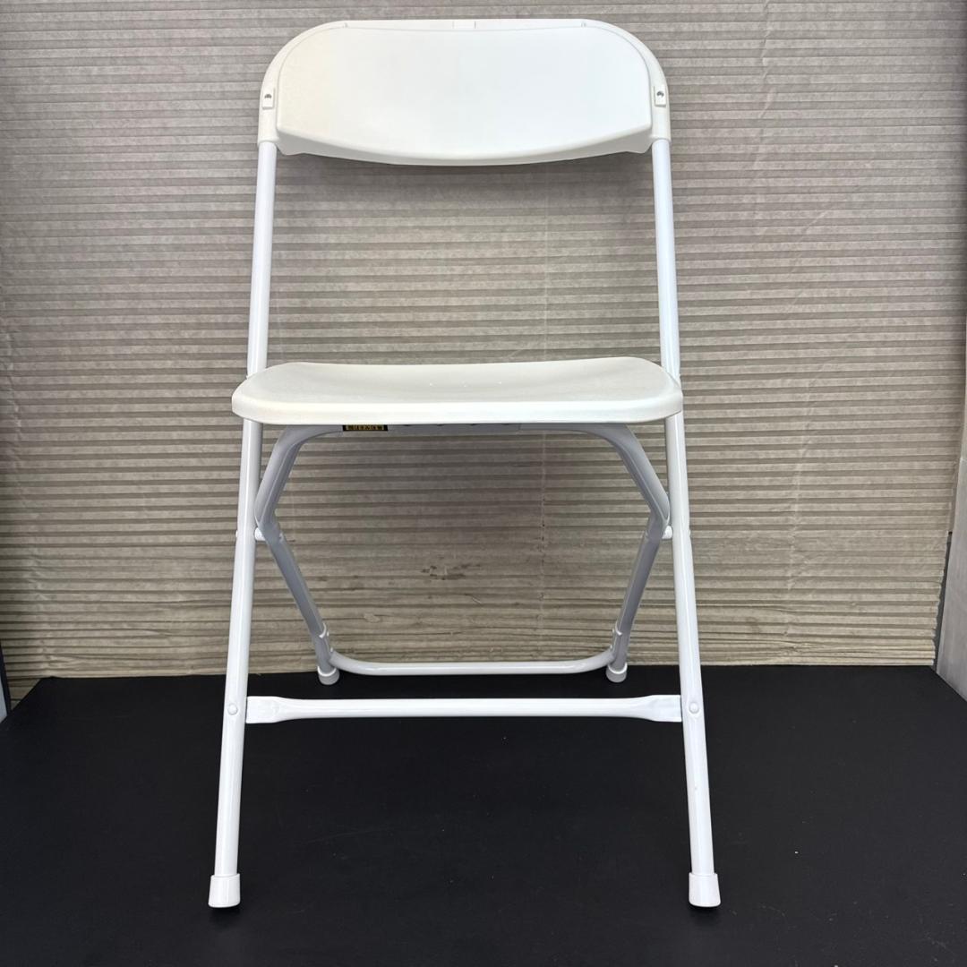 ☆無印良品 スチールパイプ折りたたみチェア 白 廃盤品 MUJI 2020年製