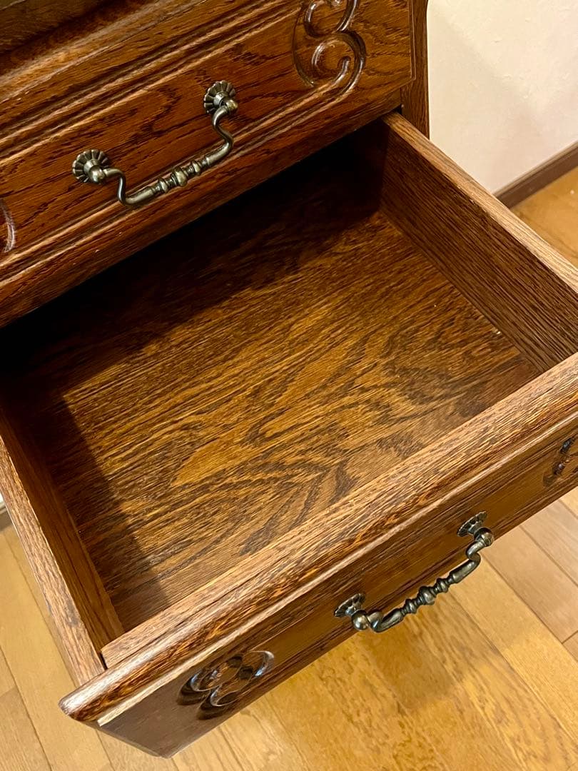 ルーマニア製 5段チェスト チェスト 輸入家具 三越ブルージュ クラシック猫足