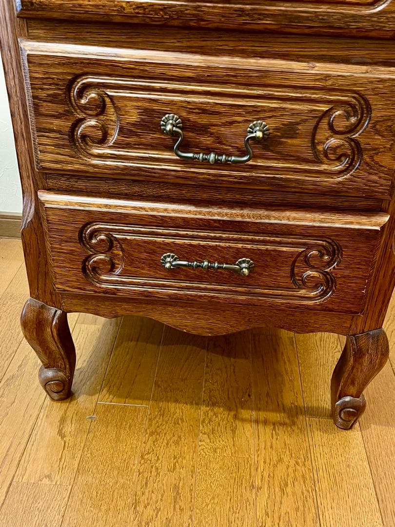 ルーマニア製 5段チェスト チェスト 輸入家具 三越ブルージュ クラシック猫足