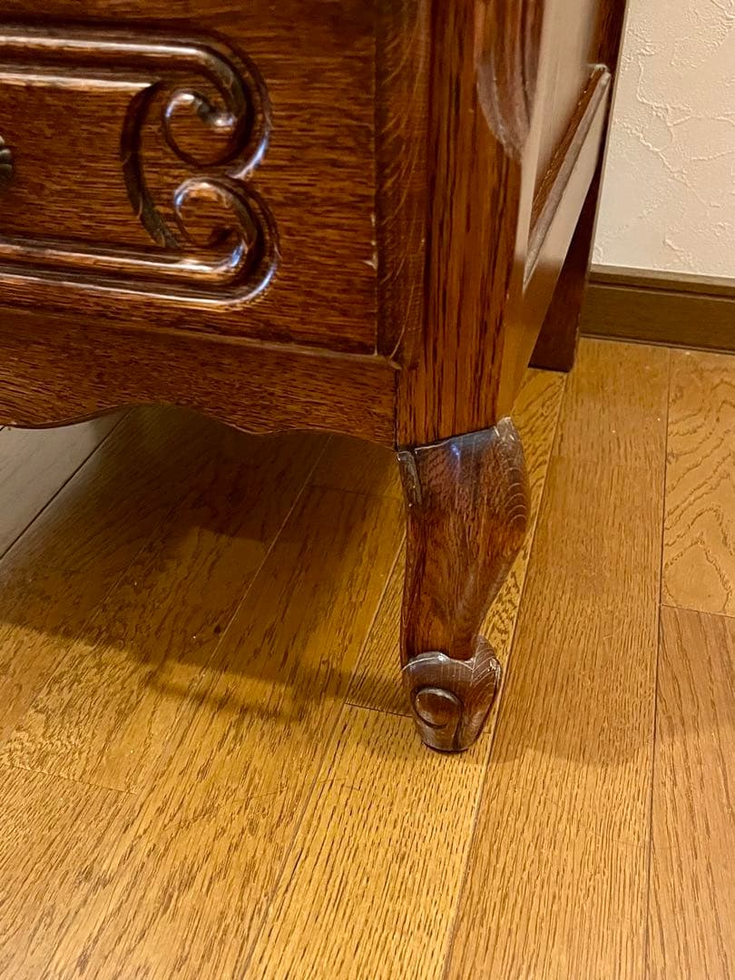 ルーマニア製 5段チェスト チェスト 輸入家具 三越ブルージュ クラシック猫足