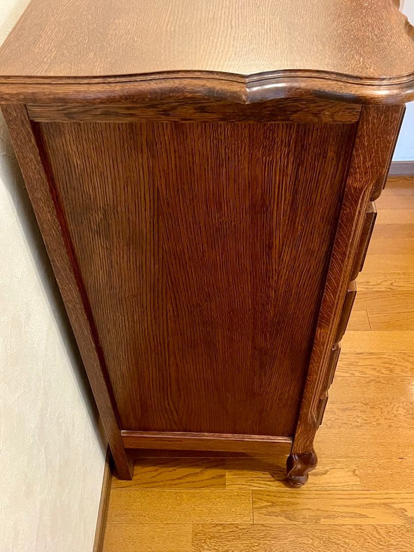 ルーマニア製 5段チェスト チェスト 輸入家具 三越ブルージュ クラシック猫足