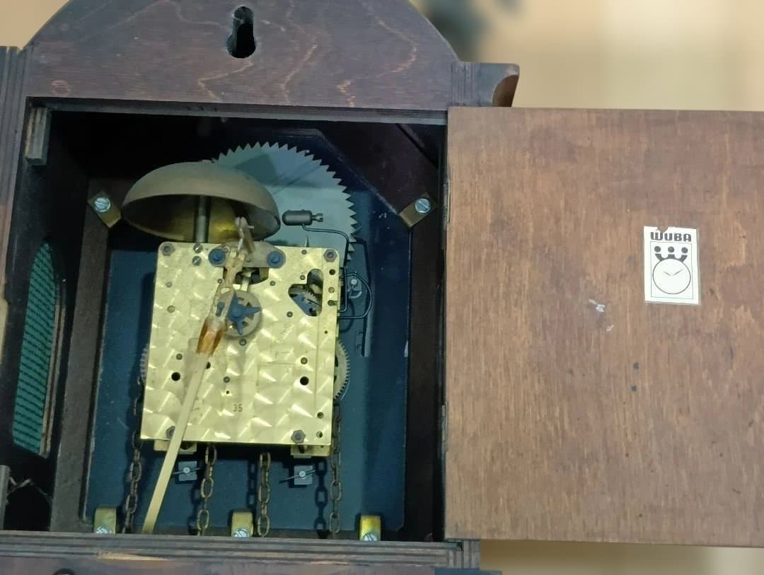 【ジャンク品】アンティーク WUBA 壁掛け 時計