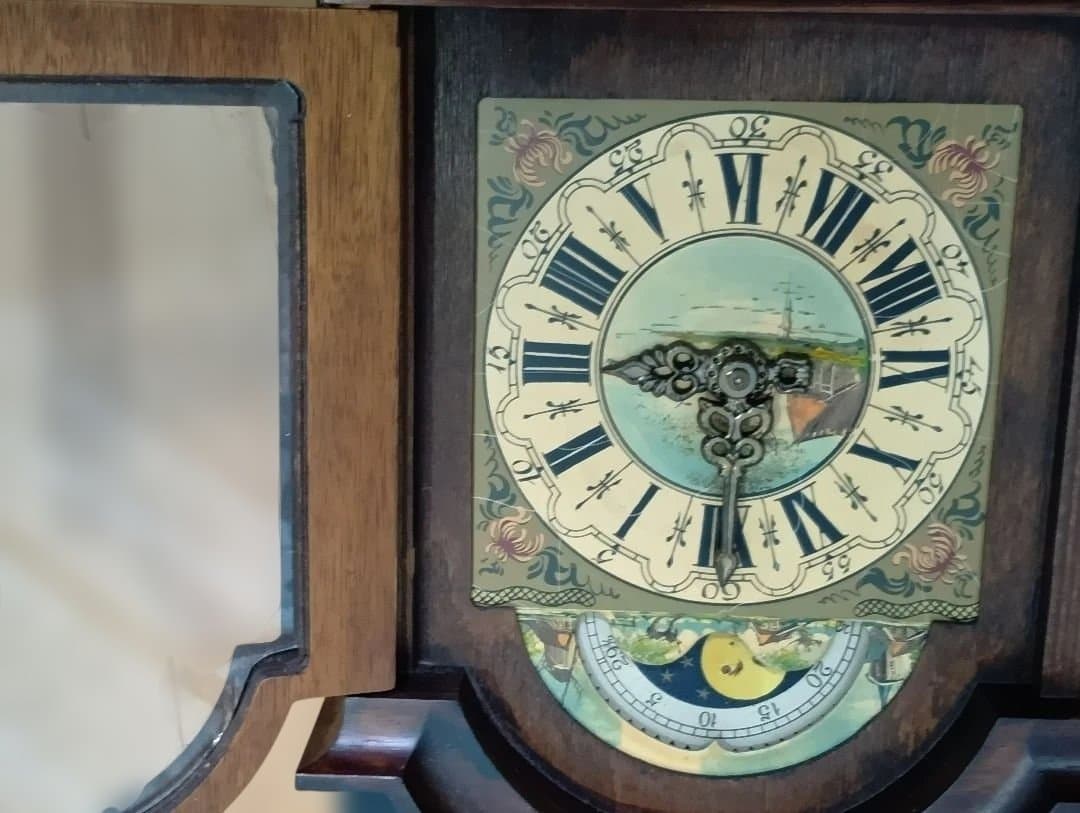 【ジャンク品】アンティーク WUBA 壁掛け 時計