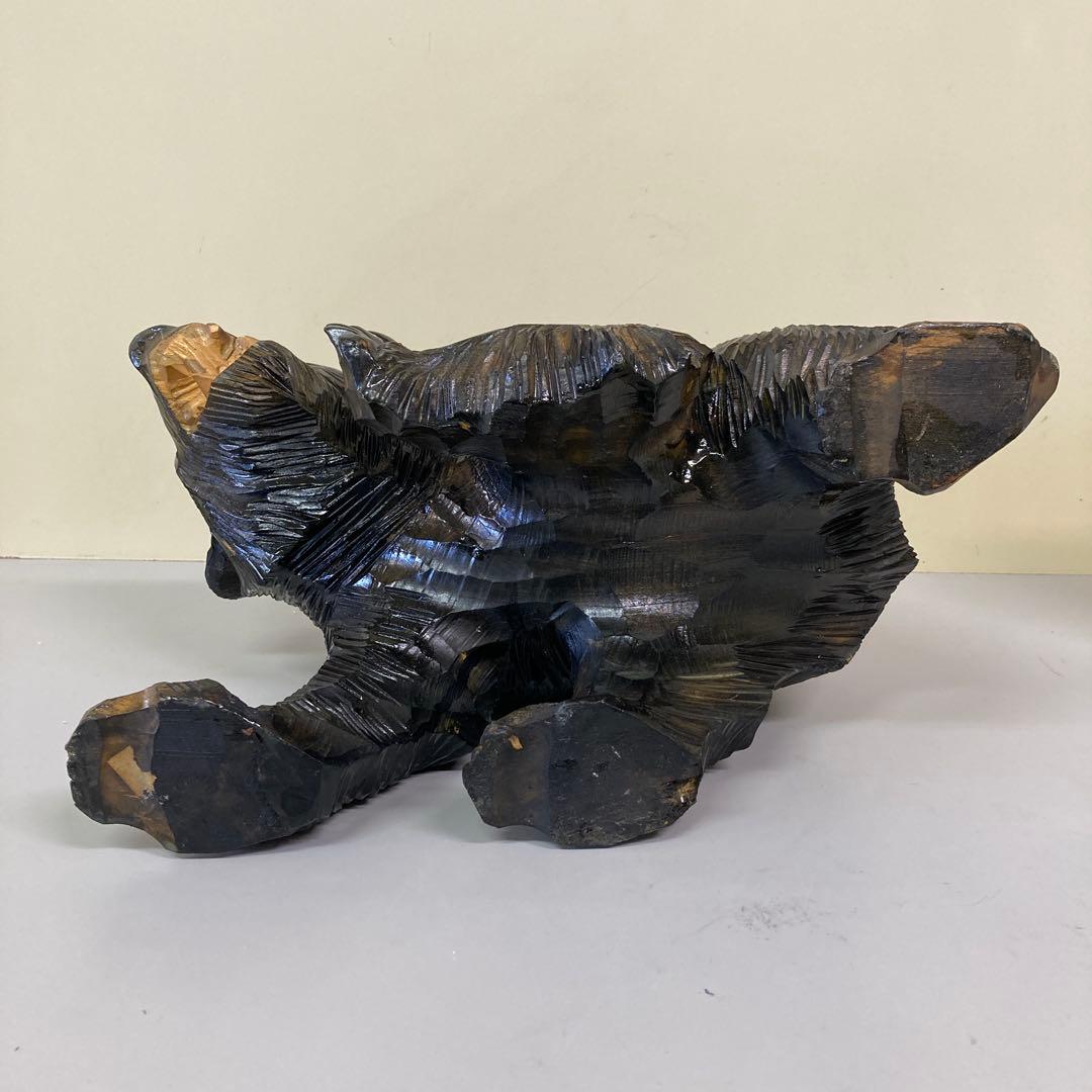 E-4 木彫りの熊 木彫り熊 熊彫り 北海道土産 民芸品 郷土玩具 工芸品 昭和