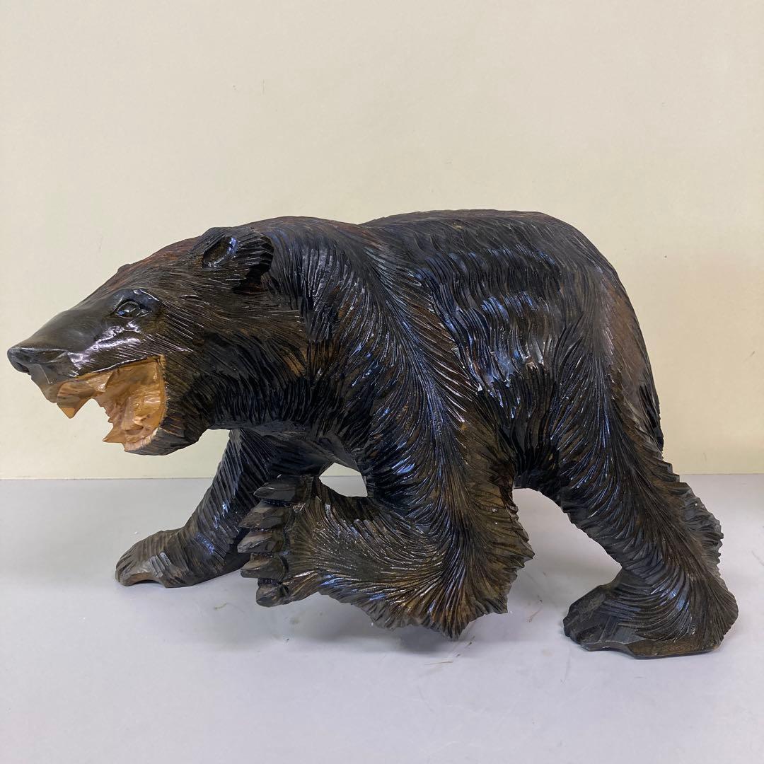 E-4 木彫りの熊 木彫り熊 熊彫り 北海道土産 民芸品 郷土玩具 工芸品 昭和