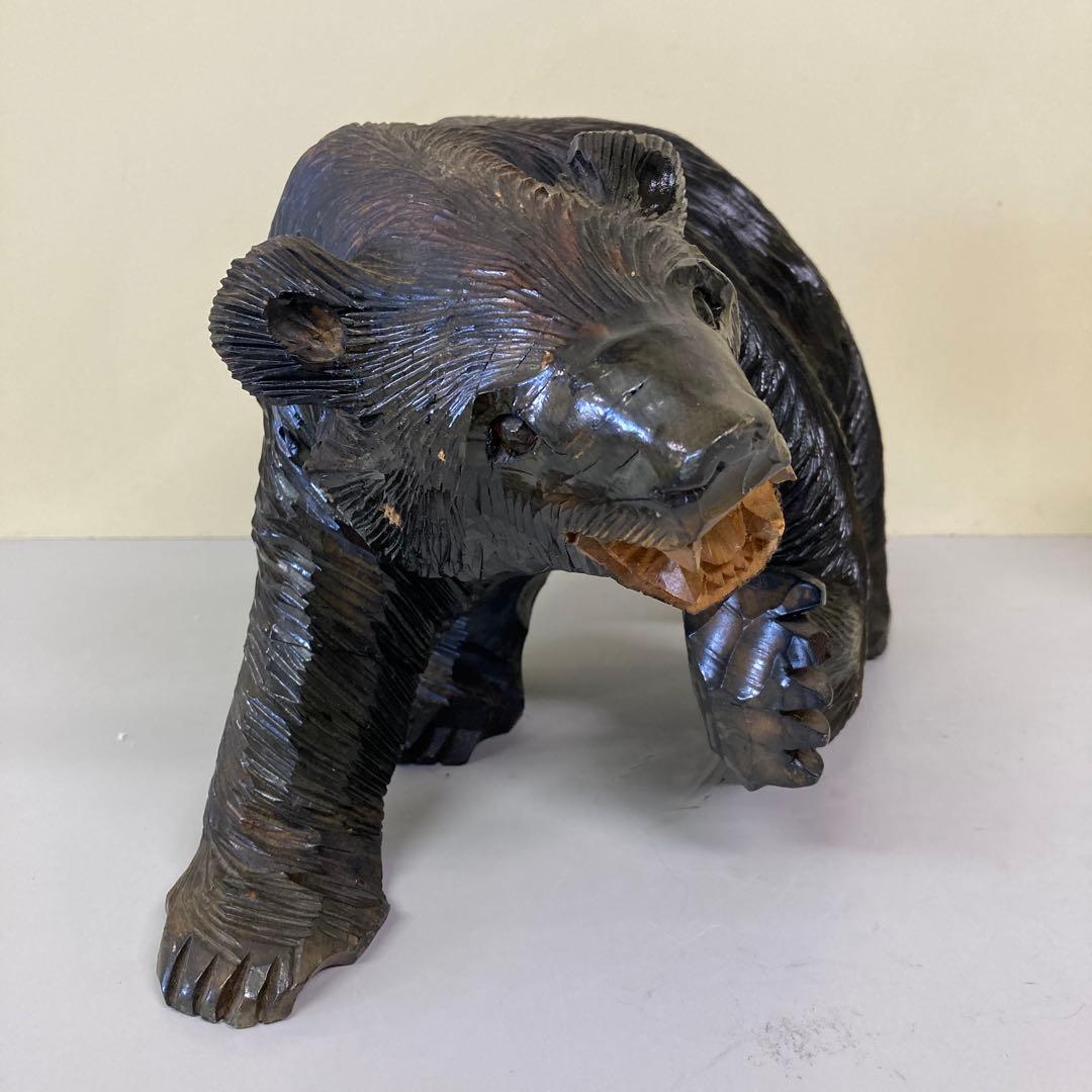 E-4 木彫りの熊 木彫り熊 熊彫り 北海道土産 民芸品 郷土玩具 工芸品 昭和