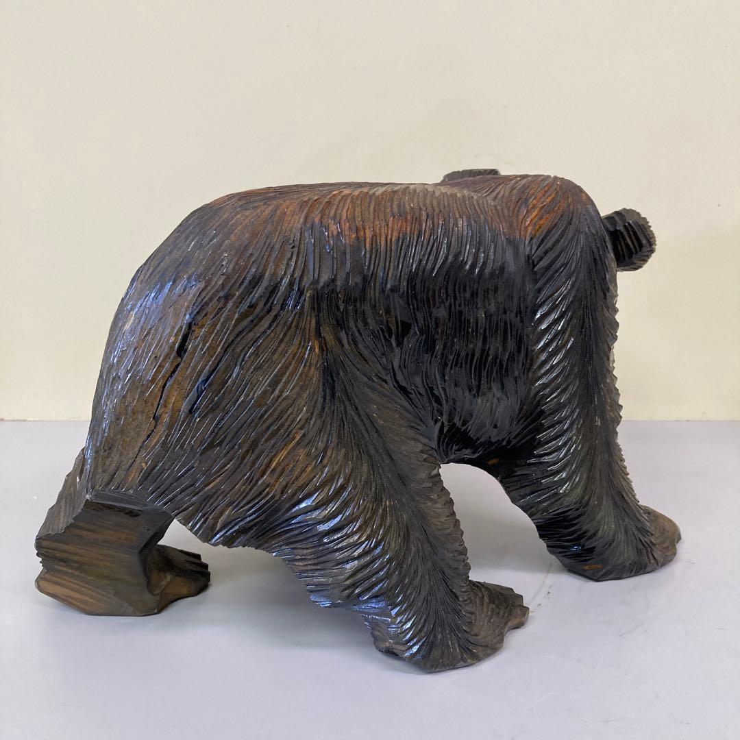E-4 木彫りの熊 木彫り熊 熊彫り 北海道土産 民芸品 郷土玩具 工芸品 昭和