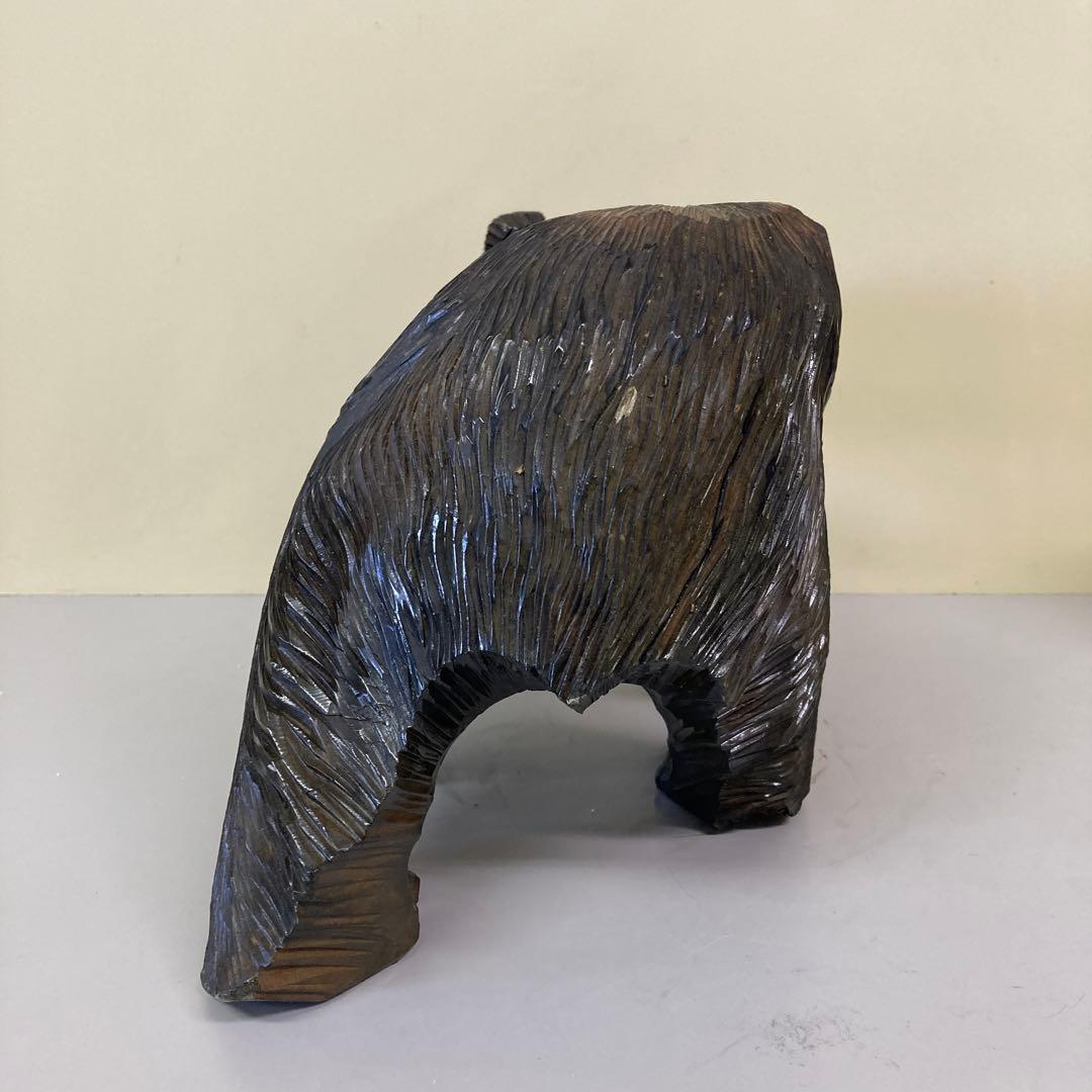 E-4 木彫りの熊 木彫り熊 熊彫り 北海道土産 民芸品 郷土玩具 工芸品 昭和