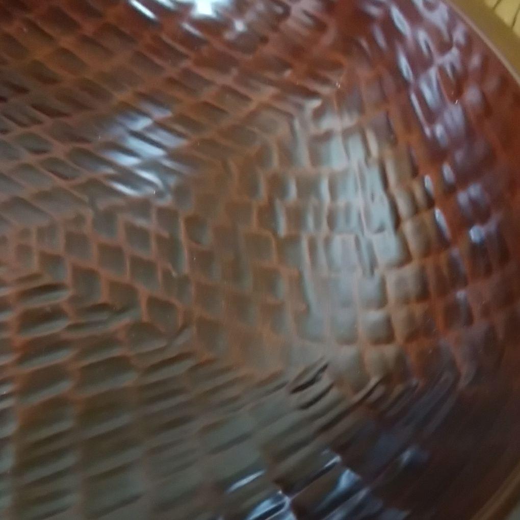 こね鉢尺2　栃こね鉢　くり抜き　ナタ目彫り　溜塗り　会津塗　高級漆器　木製　麺