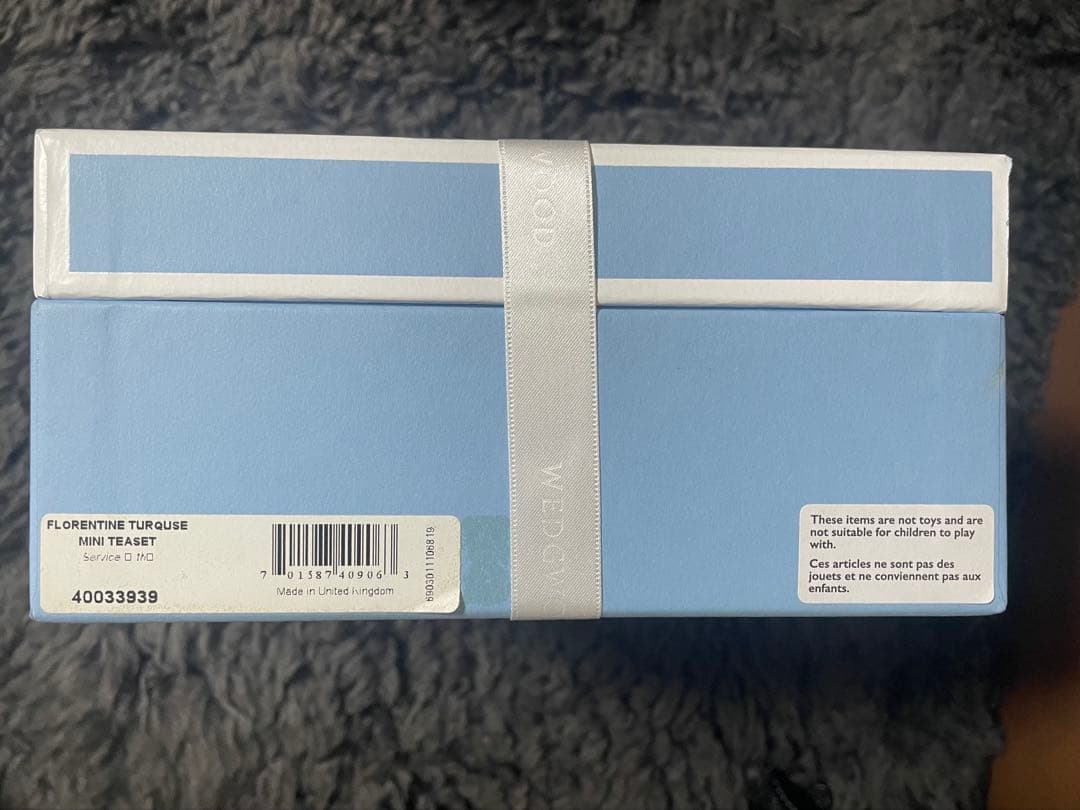 ウェッジウッド フロレンティン ターコイズ ミニチュアセット 箱付き