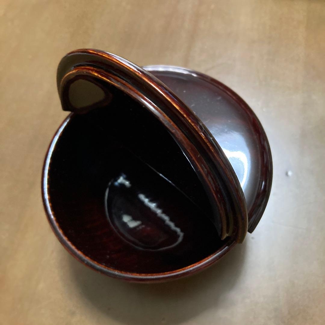 【新品】棗老松(漆塗り蝶つがい付き蓋)