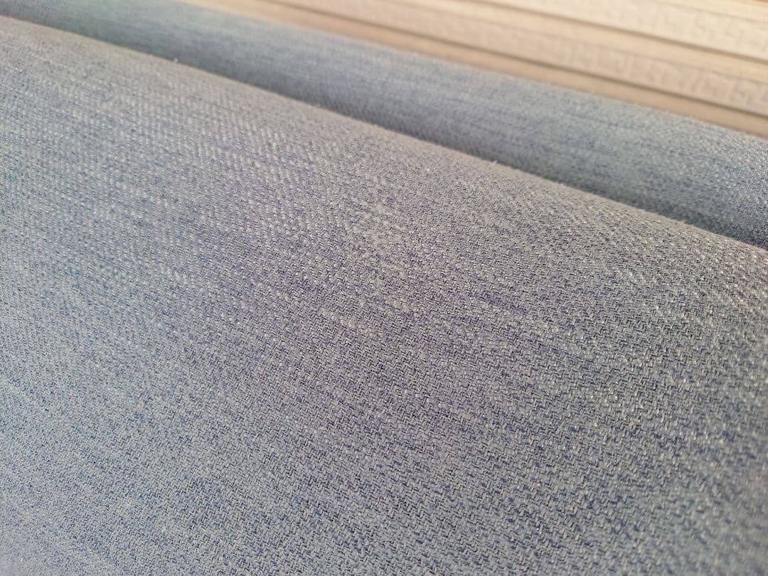 3人掛け 布張りソファ ブルー