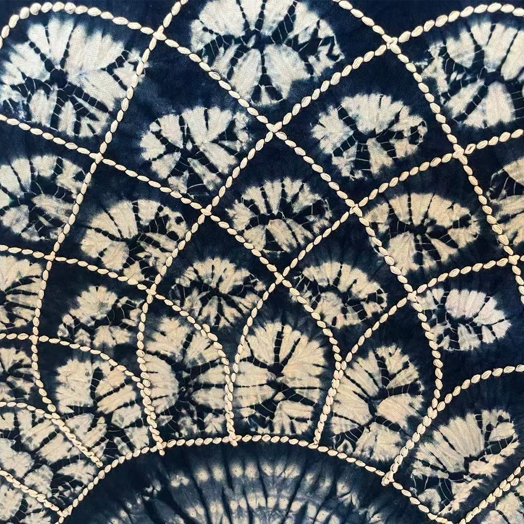 手染め 藍染 布 生地 手絞り 一点物 インテリア 雑貨用 テーブルクロス