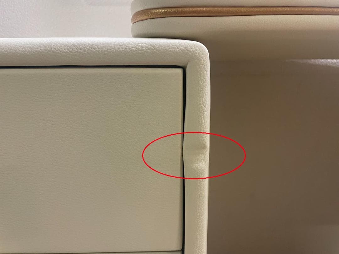 ホワイト ドレッサー デスクのみ 訳あり品　写真をご確認202-60-①