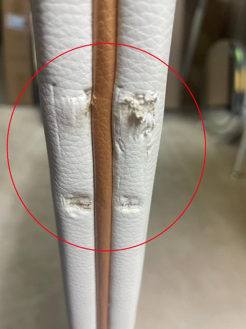 ホワイト ドレッサー デスクのみ 訳あり品　写真をご確認202-60-①