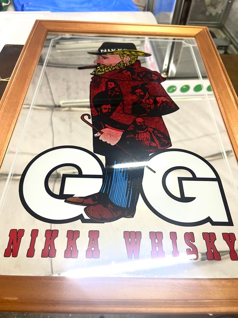 ニッカ　非売品　パブミラー Nikka Whisky Pub Mirror 美品