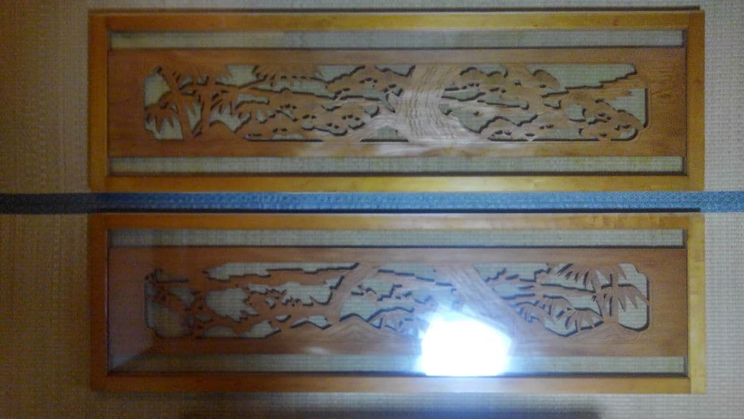 壁埋め込み式和飾り（年代物）