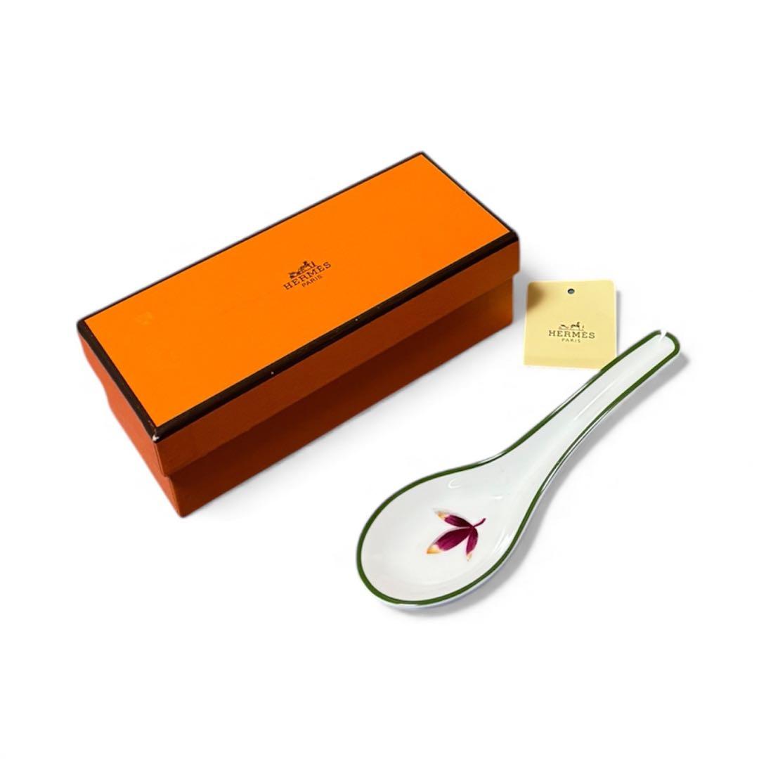 箱付き タグ付き未使用◆エルメス◆スープスプーン◆レンゲ◆メスクラン