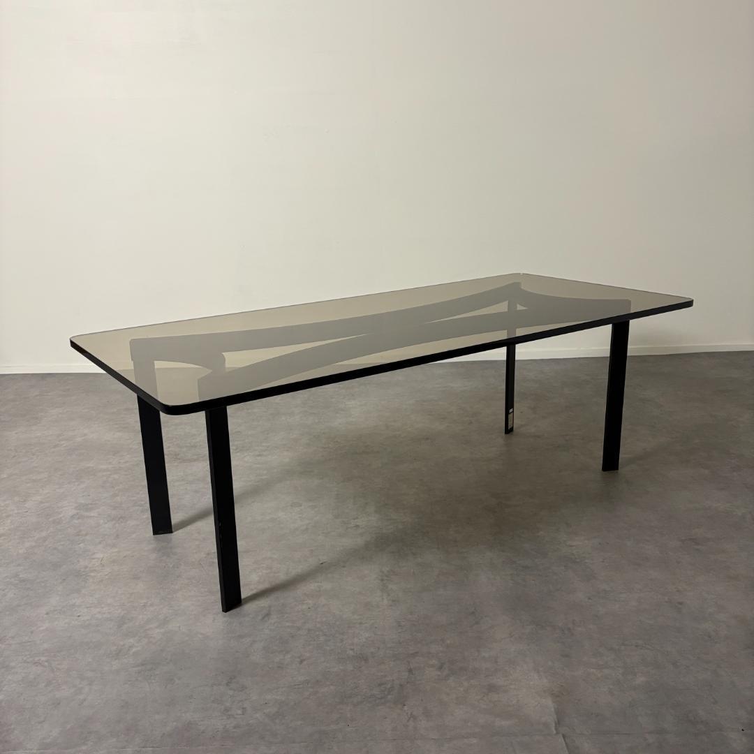 ヴィンテージ　ガラストップ　センターテーブル【B】