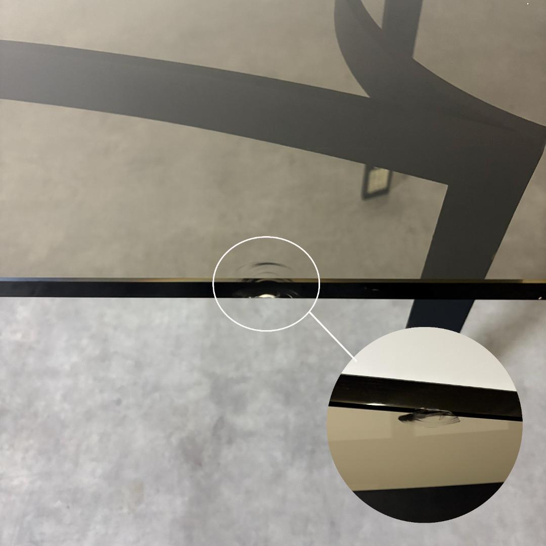 ヴィンテージ　ガラストップ　センターテーブル【B】