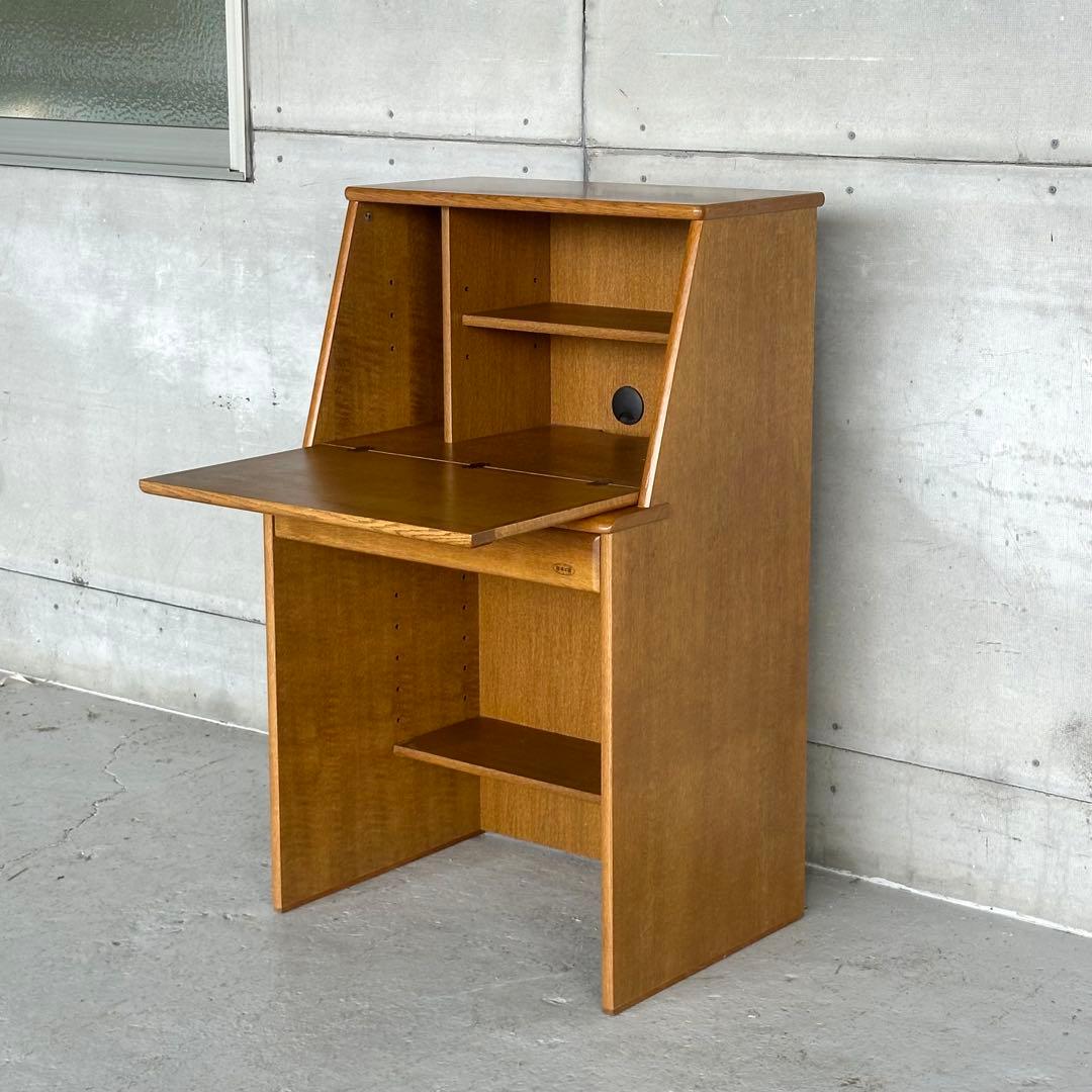 ✦90s✦ 日本製 浜本工芸ライティングビューローA 収 納デスク 木製レトロ