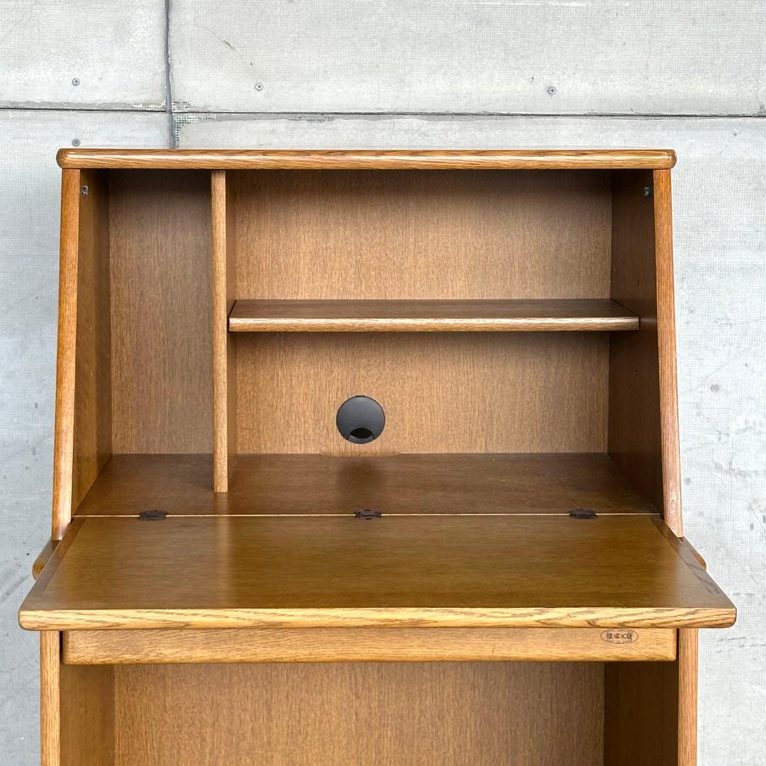 ✦90s✦ 日本製 浜本工芸ライティングビューローA 収 納デスク 木製レトロ