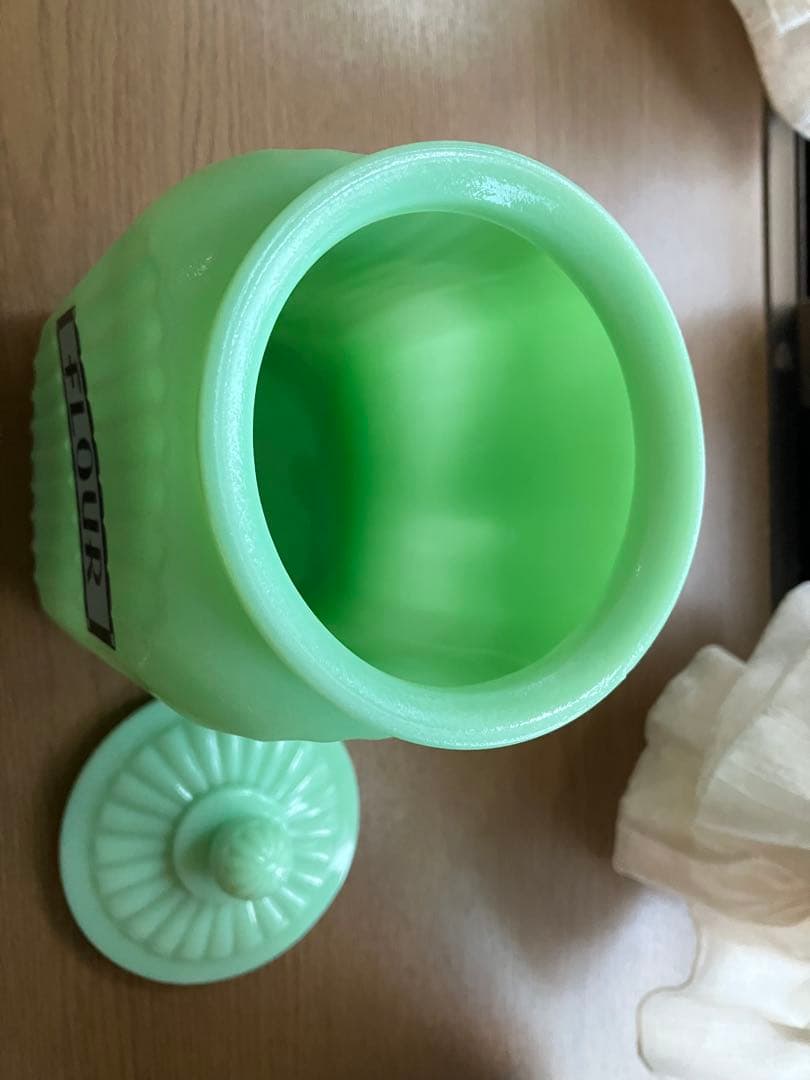 ファイヤーキング調　ジェダイグリーン FLour保存容器　キャニスター