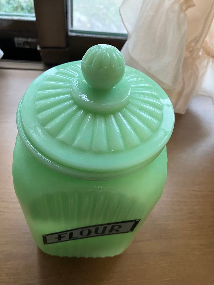ファイヤーキング調　ジェダイグリーン FLour保存容器　キャニスター