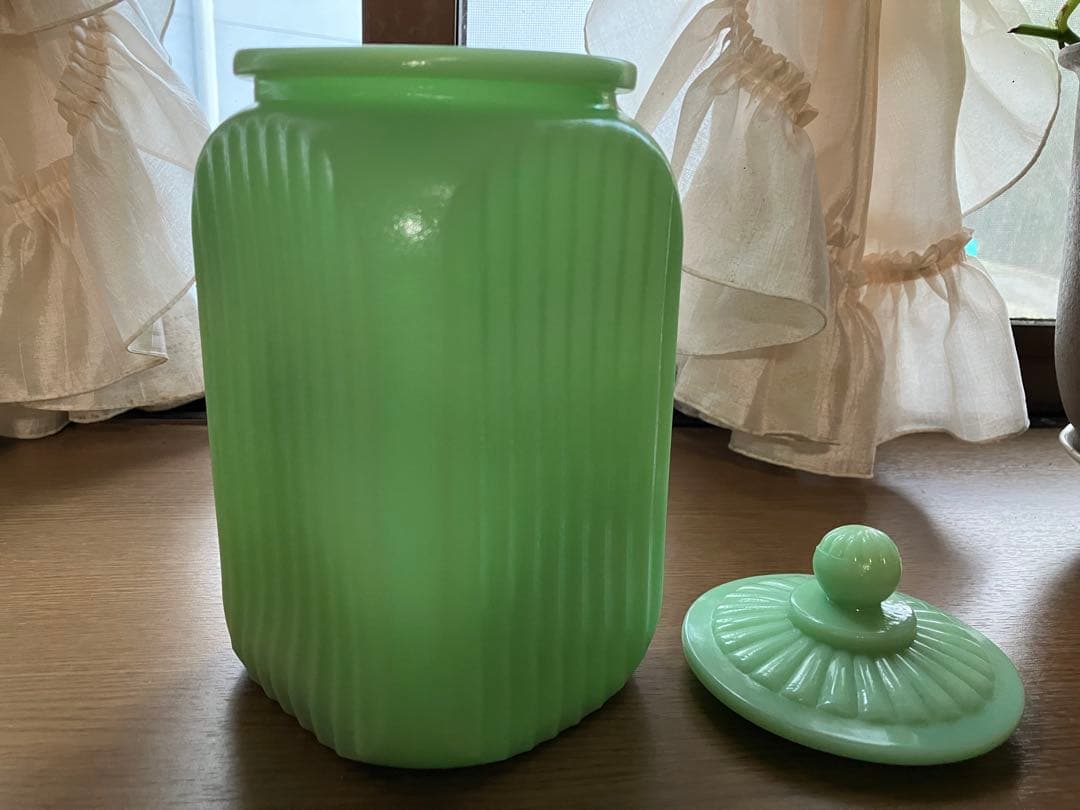 ファイヤーキング調　ジェダイグリーン FLour保存容器　キャニスター